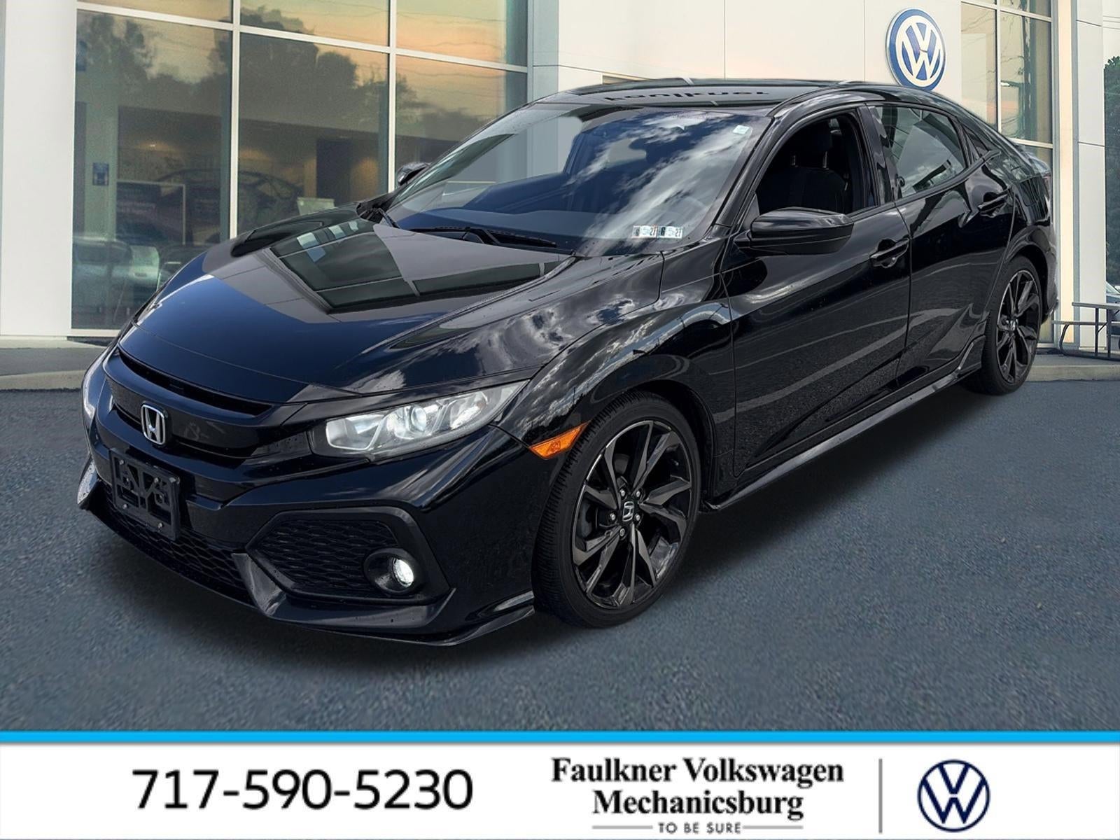 2017 Honda Civic Hatchback — front three-quarter view